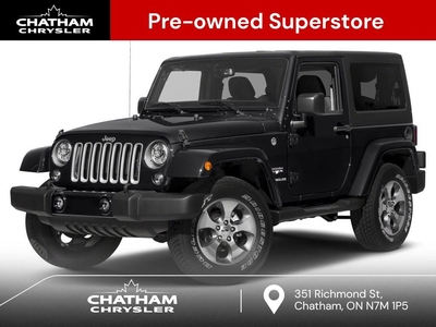 Used 2017 Jeep Wrangler Sahara SAHARA LEATHER NAVIGATION ONE OWNER for Sale in Chatham, Ontario