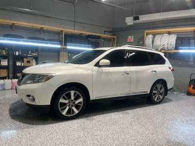 Used 2014 Nissan Pathfinder Platnium AWD * 7 Passenger * Navigation * Leather * Dual Sunroof * Rear View Camera * All Season Mats * Push To Start * Heated/Vented Seats * Steeri for Sale in Cambridge, Ontario