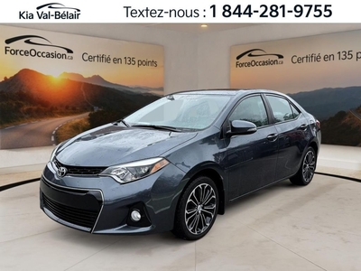 Used 2016 Toyota Corolla S TOIT*GPS*CUIR*CAMÉRA*BOUTON POUSSOIR* for Sale in Québec, Quebec