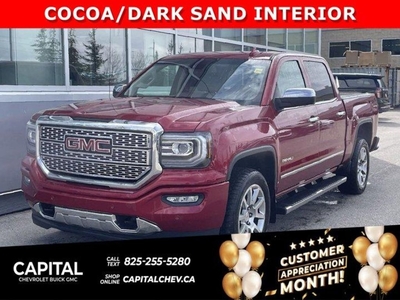 Used 2018 GMC Sierra 1500 Denali + DRIVER SAFETY PACKAGE + LUXURY PACKAGE + CARPLAY + TONNEAU COVER+ SUNROOF for Sale in Calgary, Alberta