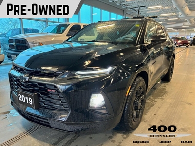 Used 2019 Chevrolet Blazer LEATHER UPHOLSTERY I HEATED DOOR MIRRORS I NAVIGATION SYSTEM I LEATHER SHIFT KNOB I FOUR WHEEL INDEP for Sale in Innisfil, Ontario
