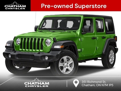 Used 2020 Jeep Wrangler Unlimited Sport UNLIMITED SPORT HEATED SEATS LOW KILOMETERS for Sale in Chatham, Ontario