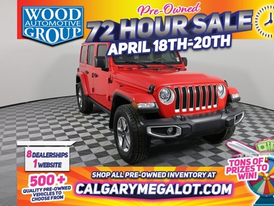 Used 2021 Jeep Wrangler Unlimited Sahara for Sale in Tsuut'ina Nation, Alberta