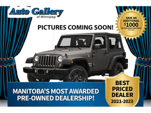2018 Jeep Wrangler Willys, 4x4, MANUAL, A/C, HARD TOP, POWER WI