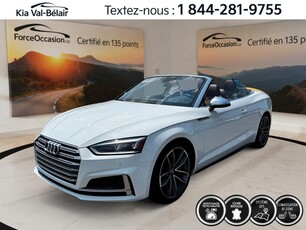 Used 2018 Audi S5 TECHNIK *QUATTRO *DÉCAPOTABLE *GPS *CUIR ROUGE for Sale in Québec, Quebec