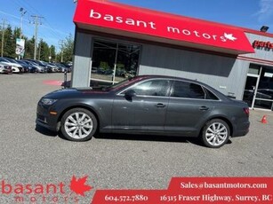 Used 2019 Audi A4 Sunroof, Leather, Backup Cam, Heated Seats!! for Sale in Surrey, British Columbia