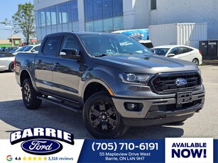 Used 2019 Ford Ranger Lariat 2.3L ECOBOOST 10-SPEED AUTO TECH PACKAGE BLACK APPEARANCE PACKAGE for Sale in Barrie, Ontario