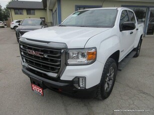 Used 2022 GMC Canyon LIKE NEW AT4-VERSION 5 PASSENGER 3.6L - V6.. 4X4.. CREW-CAB.. SHORTY.. NAVIGATION.. LEATHER.. HEATED SEATS & WHEEL.. BACK-UP CAMERA.. for Sale in Bradford, Ontario