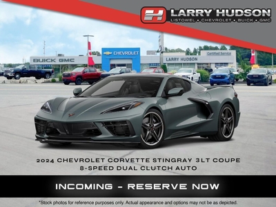 New 2024 Chevrolet Corvette Stingray w/3LT 2dr Coupe Reserve Now! for Sale in Listowel, Ontario