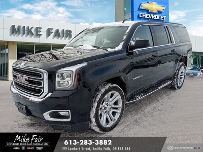 Used 2017 GMC Yukon XL SLT assist steps,heated/vented front seats,power hands-free liftgate,single slot cd player,remote start for Sale in Smiths Falls, Ontario