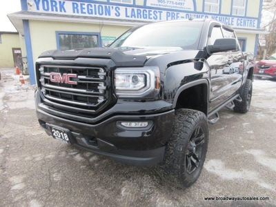 Used 2018 GMC Sierra 1500 LOADED ALL-TERRAIN-MODEL 5 PASSENGER 5.3L - V8.. 4X4.. CREW-CAB.. SHORTY.. LEATHER.. HEATED SEATS & WHEEL.. NAVIGATION.. POWER SUNROOF.. for Sale in Bradford, Ontario