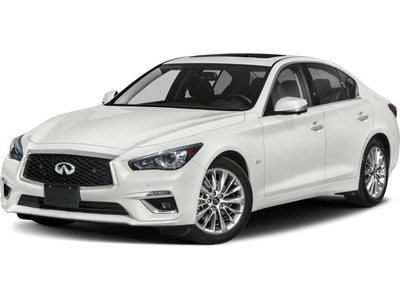 Used 2021 Infiniti Q50 Luxe LEATHER, ROOF, BK.CAM, HTD. SEATS & STEER, BL for Sale in Ottawa, Ontario