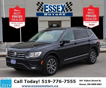 Used 2021 Volkswagen Tiguan Comfortline*AWD*Heated Leather*CarPlay*Rear Cam for Sale in Essex, Ontario