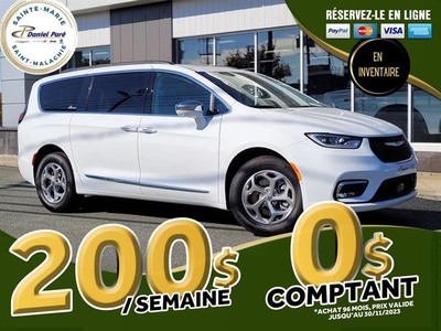 New Chrysler Pacifica 2022 for sale in Sainte-Marie, Quebec