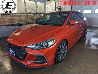 Used 2018 Hyundai Elantra Sport MANUAL 6-SPEED/LEATHER!! for Sale in Barrie, Ontario