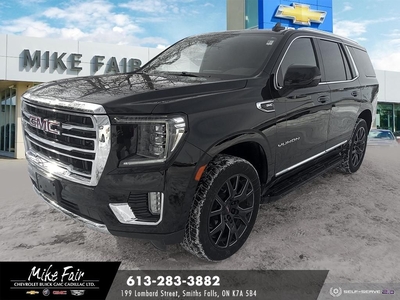 Used 2021 GMC Yukon SLT keyless start,assist steps,HD surround vision,heated front seats/steering wheel/outside mirrors for Sale in Smiths Falls, Ontario