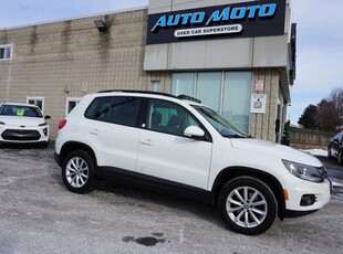 Used 2017 Volkswagen Tiguan WOLFSBURG EDITION AWD CERTIFIED CAMERA BLUETOOTH LEATHER HEATED SEATS PANO ROOF CRUISE ALLOYS for Sale in Burlington, Ontario