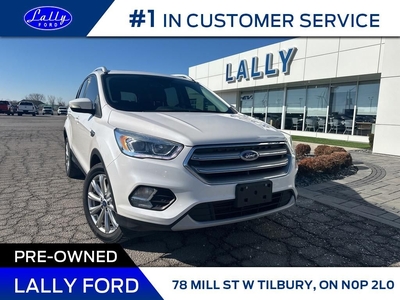 Used 2017 Ford Escape Titanium, Moonroof, Nav, Leather!! for Sale in Tilbury, Ontario