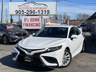 Used 2022 Toyota Camry SE Pearl White Leather/Camera/Heated Seats/Carplay for Sale in Mississauga, Ontario