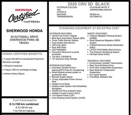 2020 Honda CR-V Black Edition AWD | HEATED LEATHER | REMOTE START