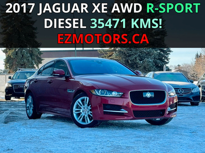 2017 Jaguar XE R-Sport/DIESEL/AWD/ONLY 35741 KMS/ONE OWNER!