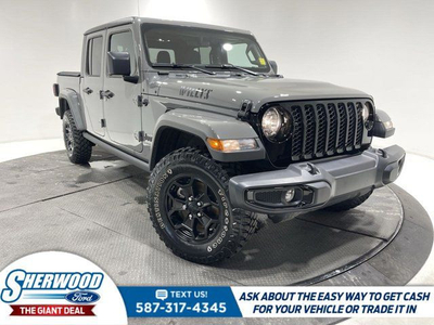 2022 Jeep Gladiator Willys 4x4 - Clean Carfax, Tow Package