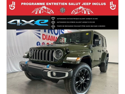 2024 Jeep Wrangler 4xe 2024 SAHARA 4XE/TOIT SKY/SIEGES & VOLANT