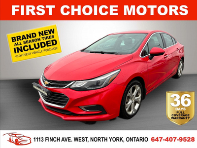 2017 CHEVROLET CRUZE PREMIER ~AUTOMATIC, FULLY CERTIFIED WITH WA