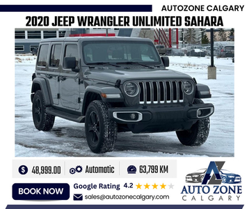 2020 Jeep Wrangler Unlimited Sahara | $481.00 Bi-Weekly