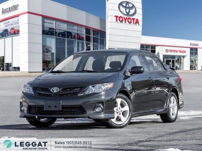 Used 2012 Toyota Corolla 4dr Sdn Man S for Sale in Ancaster, Ontario