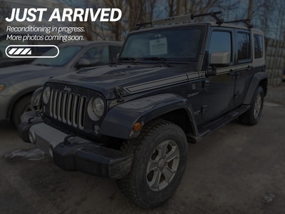Used 2017 Jeep Wrangler Unlimited Sahara $278 BI-WEEKLY - CHIEF EDITION - WELL MAINTAINED, LOCAL TRADE for Sale in Cranbrook, British Columbia