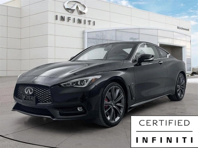 Used 2022 Infiniti Q60 Red Sport I-LINE ProACTIVE AWD 2 Sets of tires Nav ProPILOT for Sale in Winnipeg, Manitoba
