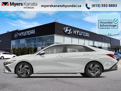 New 2024 Hyundai Elantra Luxury IVT - Leather Seats - $107.83 /Wk for Sale in Kanata, Ontario