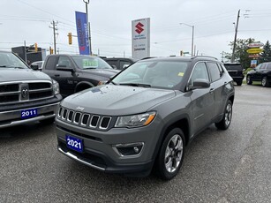 Used 2021 Jeep Compass Limited 4x4 ~Bluetooth ~Backup Camera ~Leather for Sale in Barrie, Ontario