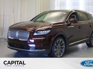 Used 2022 Lincoln Nautilus Reserve AWD **One Owner, Clean SGI, Leather, Sunroof, Nav, Heated/Cooled Seats, 2.7L** for Sale in Regina, Saskatchewan