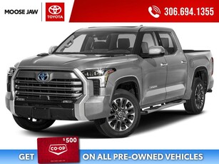 Used 2022 Toyota Tundra Hybrid Limited LIMITED HYBRID TRD OFF ROAD, COMPANY DEMO WITH ONLY 35,437 KMS, BONUS EXTRAS TRD RUNNING BOARDS AND TRI-FOLD HARDSIDE TONNEAU COVER for Sale in Moose Jaw, Saskatchewan