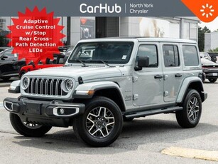 Used 2024 Jeep Wrangler Sahara Sky-Roof Blind Spot Rear CrossPath Detection for Sale in Thornhill, Ontario