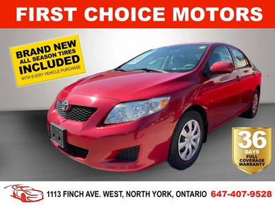 2009 TOYOTA COROLLA CE ~AUTOMATIC, FULLY CERTIFIED WITH WARRANTY