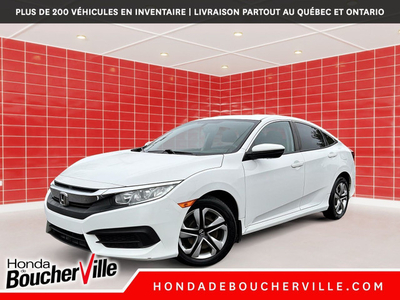 2016 Honda Civic Sedan LX BAS KILOMETRAGE, AUTOMATIQUE, CARPLAY