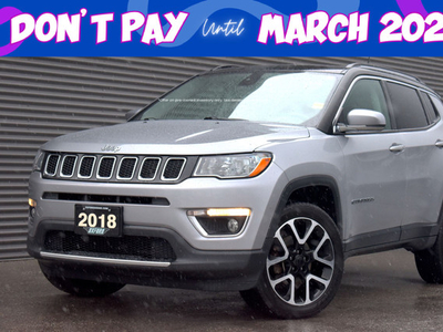 2018 Jeep Compass Limited Billet Exterior Colour, Well Mainta...