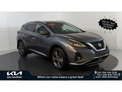 2020 Nissan Murano AWD Limited Edition, Accident Free, Low km