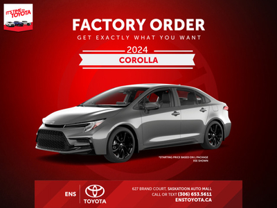 2024 Toyota Corolla - $176 B/W
