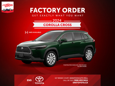 2024 Toyota Corolla Cross - $204 B/W