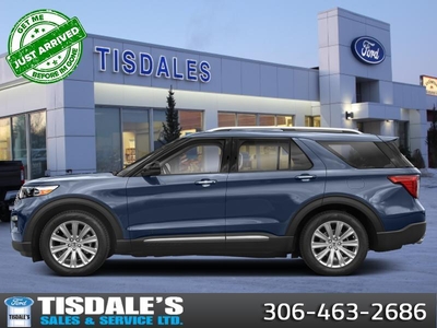New 2024 Ford Explorer Limited - Leather Seats - Sunroof for Sale in Kindersley, Saskatchewan