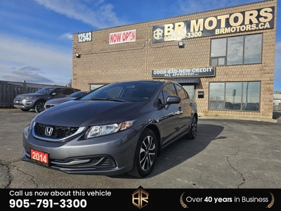 Used 2014 Honda Civic No Accidents EX Sunroof Camera for Sale in Bolton, Ontario