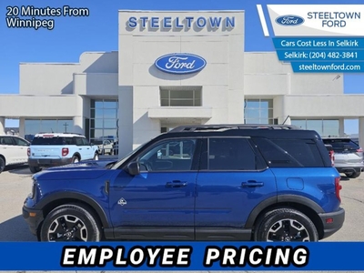 New 2024 Ford Bronco Sport Outer Banks - Sunroof for Sale in Selkirk, Manitoba