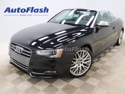 Used 2015 Audi S5 CONVERTIBLE, 3.0L TFSI V6, CUIR for Sale in Saint-Hubert, Quebec
