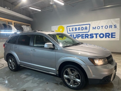 Used 2017 Dodge Journey CROSSROAD AWD * 7 Passenger * Sunroof * Garmin Navigation * Leather * DVD 2nd-row overhead 9-in video * 8.4 inch touchscreen AM/FM/NAV * 19 inch Hyper for Sale in Cambridge, Ontario