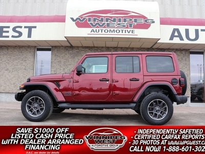 Used 2021 Jeep Wrangler UNLIMITED SAHARA 80TH ANNIVERSARY EDITION, AS NEW! for Sale in Headingley, Manitoba