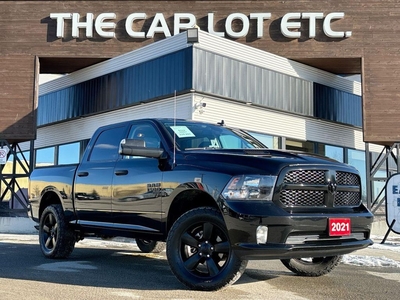 Used 2021 RAM 1500 Classic EXPRESS CREW CAB 4X4 - 5.7' BOX HEATED SEATS, SIRIUS XM, BACK UP CAM, REMOTE START! for Sale in Sudbury, Ontario